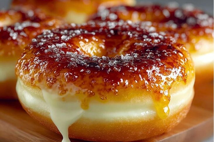 Baked Crème Brûlée Doughnuts