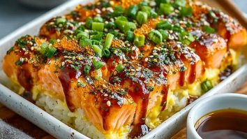 Best Salmon Sushi Bake