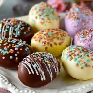 DIY Chocolate-Dipped Easter Eggs
