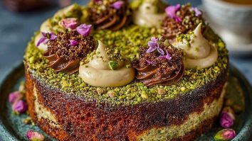 Decadent Chocolate Pistachio Kunafa Dessert for Ramadan or Any Celebration