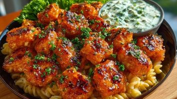 Easy Buffalo Garlic Chicken Bites Recipe