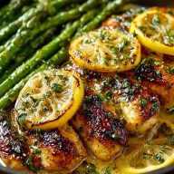Easy One-Pan Lemon Butter Chicken with Asparagus