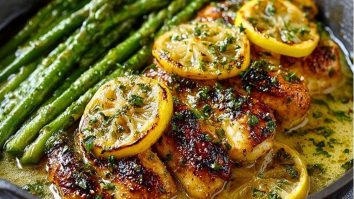 Easy One-Pan Lemon Butter Chicken with Asparagus
