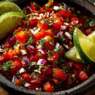 Fresh Pico de Gallo for Cinco de Mayo Tacos & Dips