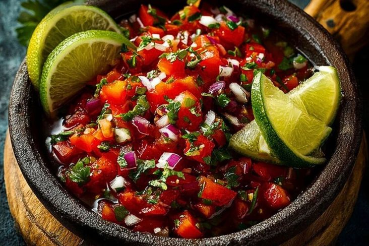 Fresh Pico de Gallo for Cinco de Mayo Tacos & Dips