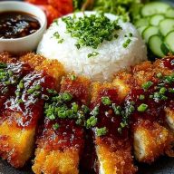 Fried Chicken Katsu with Panko - Golden & Crunchy Goodness