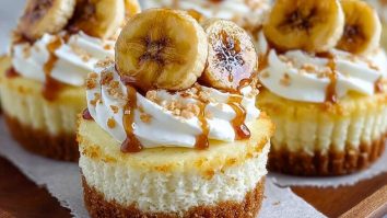 Irresistible Mini Banana Pudding Cheesecakes