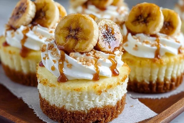 Irresistible Mini Banana Pudding Cheesecakes