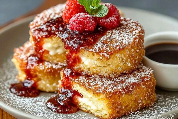 Jam Donut French Toast Rolls