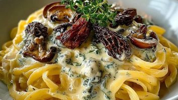 Morel Mushroom Pasta in Creamy Sauce