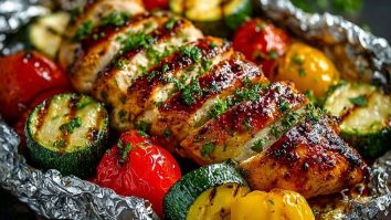 No-Fuss BBQ Chicken & Veggie Foil Packs