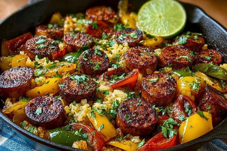 One-Pan Summer Sausage Skillet with Cajun Kick