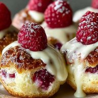 Raspberry Cream Cheese Pastry Bites