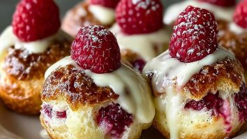 Raspberry Cream Cheese Pastry Bites