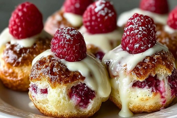 Raspberry Cream Cheese Pastry Bites