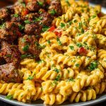 Creamy Cajun Beef and Rotini Delight 1