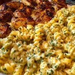 Creamy Garlic Butter Chicken and Rotini in Parmesan Sauce 1