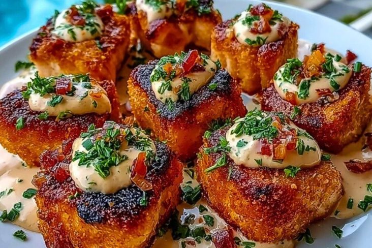Crispy Bang Bang Salmon Bites