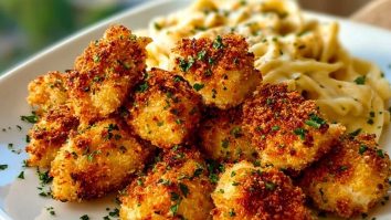 Easy Parmesan Crusted Chicken Bites Recipe 1