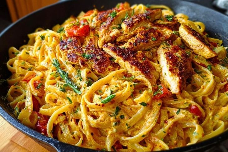 One-Pan Creamy Sweet and Spicy Cajun Chicken Pasta 1