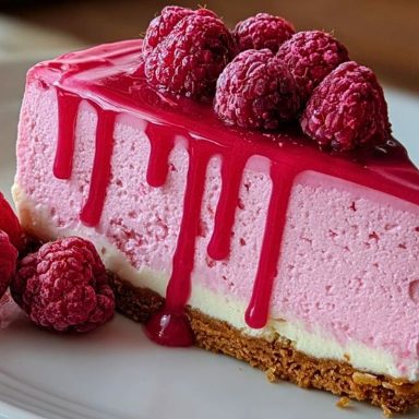 Pink Velvet Raspberry Cheesecake
