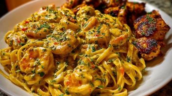 Velveeta Chicken Linguine with Spicy Cajun Alfredo