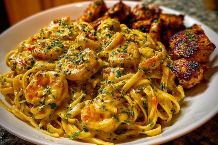 Velveeta Chicken Linguine with Spicy Cajun Alfredo