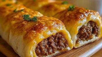 Cheesy Beefy Rolls Recipe