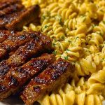 Cheesy Cajun Steak Pasta with Garlic Parmesan Sauce