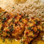 Chicken Scampi with Garlic Parmesan Rice