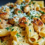 Creamy Garlic Butter Chicken Rigatoni Recipe