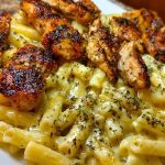 Creamy Velveeta Chicken Penne in Garlic Butter Parmesan Sauce