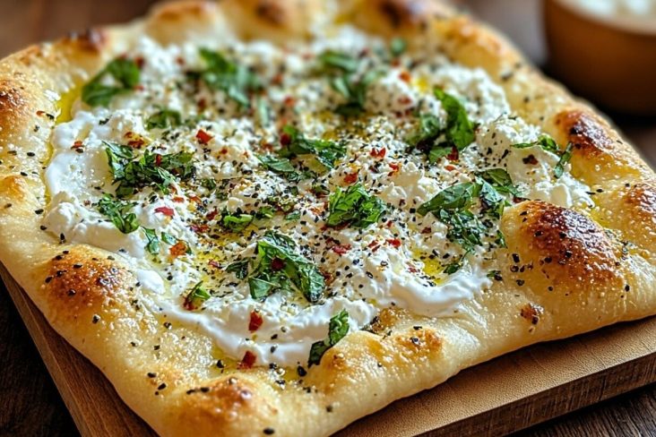 Easy 2-Ingredient Cottage Cheese Flatbread Recipe