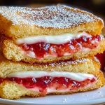 Fried Strawberry Cheesecake Sandwiches