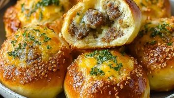 Garlic Parmesan Cheeseburger Bombs