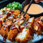 Japanese Katsu Bowls with Tonkatsu Sauce