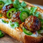Korean BBQ Meatball Banh Mi