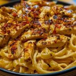 One-Pot Spicy Chicken Linguine in Creamy Sauce