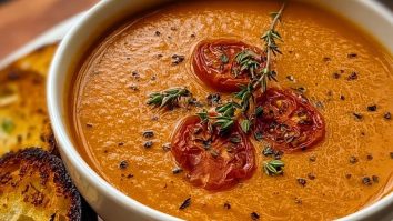 Roasted Tomato Soup with Herbs