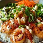 Shrimp Rice Bowl with Creamy Mayo Sauce