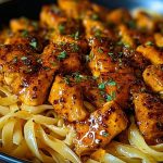 Spicy Cajun Honey Butter Chicken & Pasta