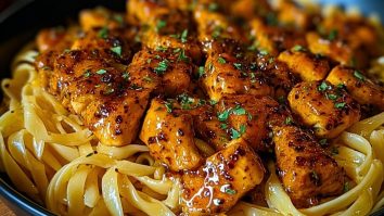 Spicy Cajun Honey Butter Chicken & Pasta