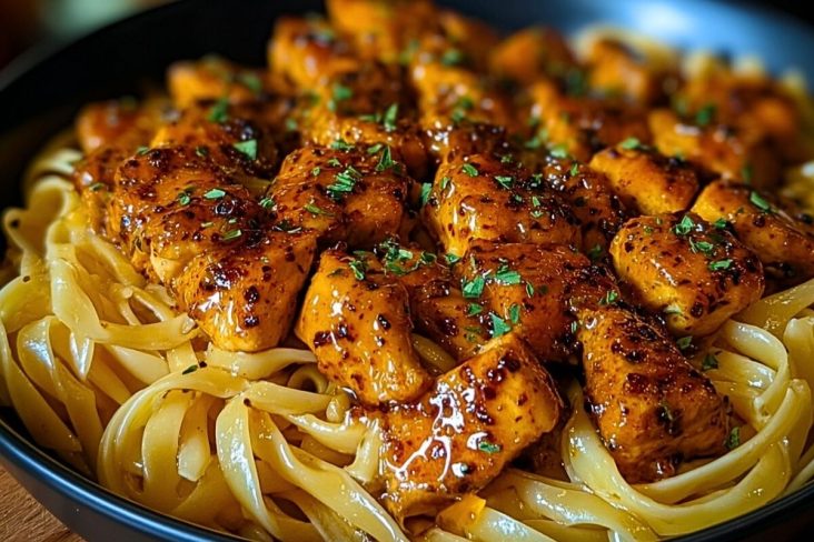 Spicy Cajun Honey Butter Chicken & Pasta