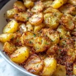 Crispy Garlic Skillet Potatoes