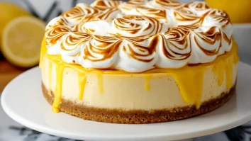 Lemon Curd Meringue Cheesecake Bliss