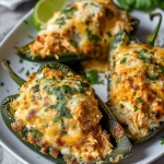Homemade Chicken Stuffed Poblano Peppers