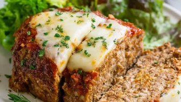 Savory Italian Meatloaf with Cheese