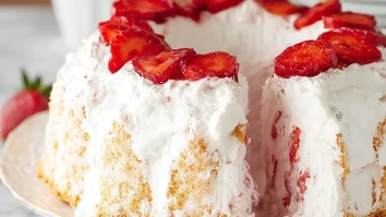 Strawberry Angel Cake