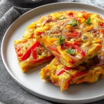 Italian Bell Pepper and Onion Scarpaccia