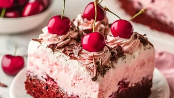 Bubbly Bold Cherry Chocolate Cake with a Secret Twist